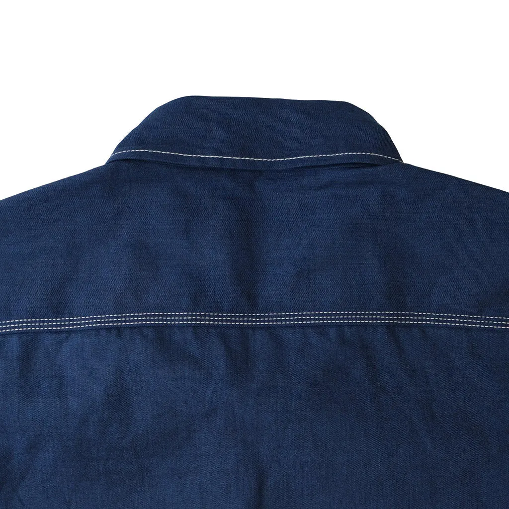 Big John Deep Indigo Selvedge Chambray Work Shirt sold by Okayama Denim product image thumbnail 4