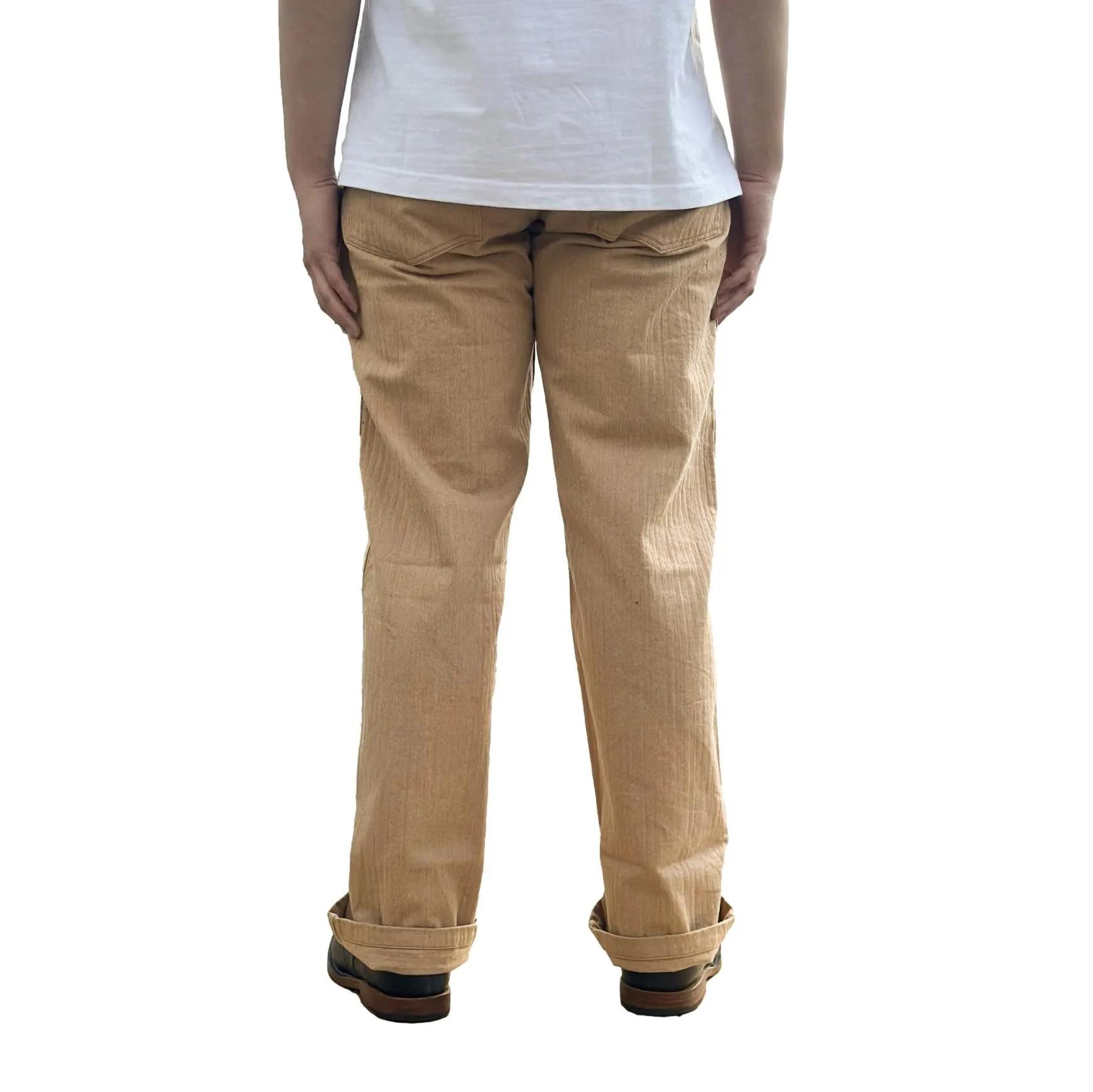 Studio D'Artisan "Fox Cotton" Herringbone Baker Pants sold by Okayama Denim product image thumbnail 3