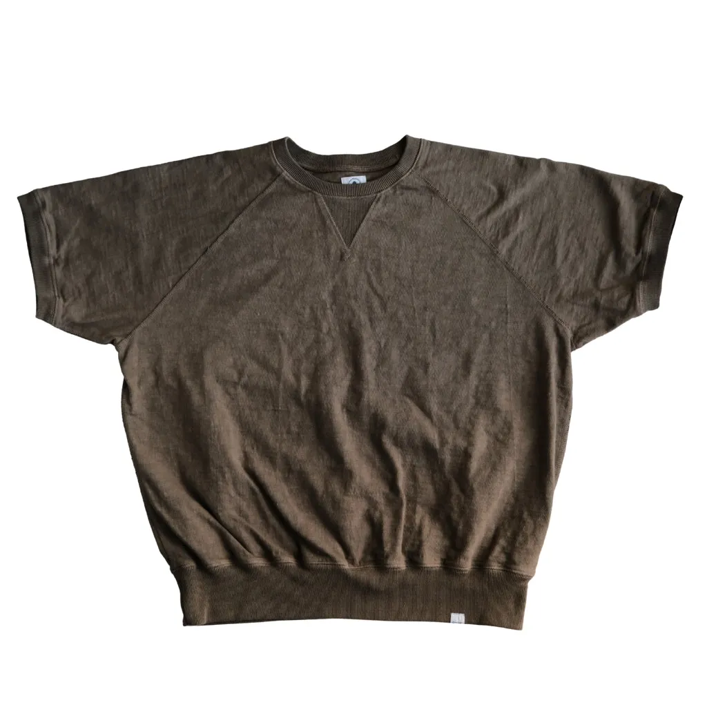 Omoto Denim Heavy Gauge Nep Tee (Olive) sold by Okayama Denim product image thumbnail 3