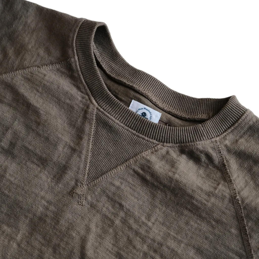 Omoto Denim Heavy Gauge Nep Tee (Olive) sold by Okayama Denim product image thumbnail 5