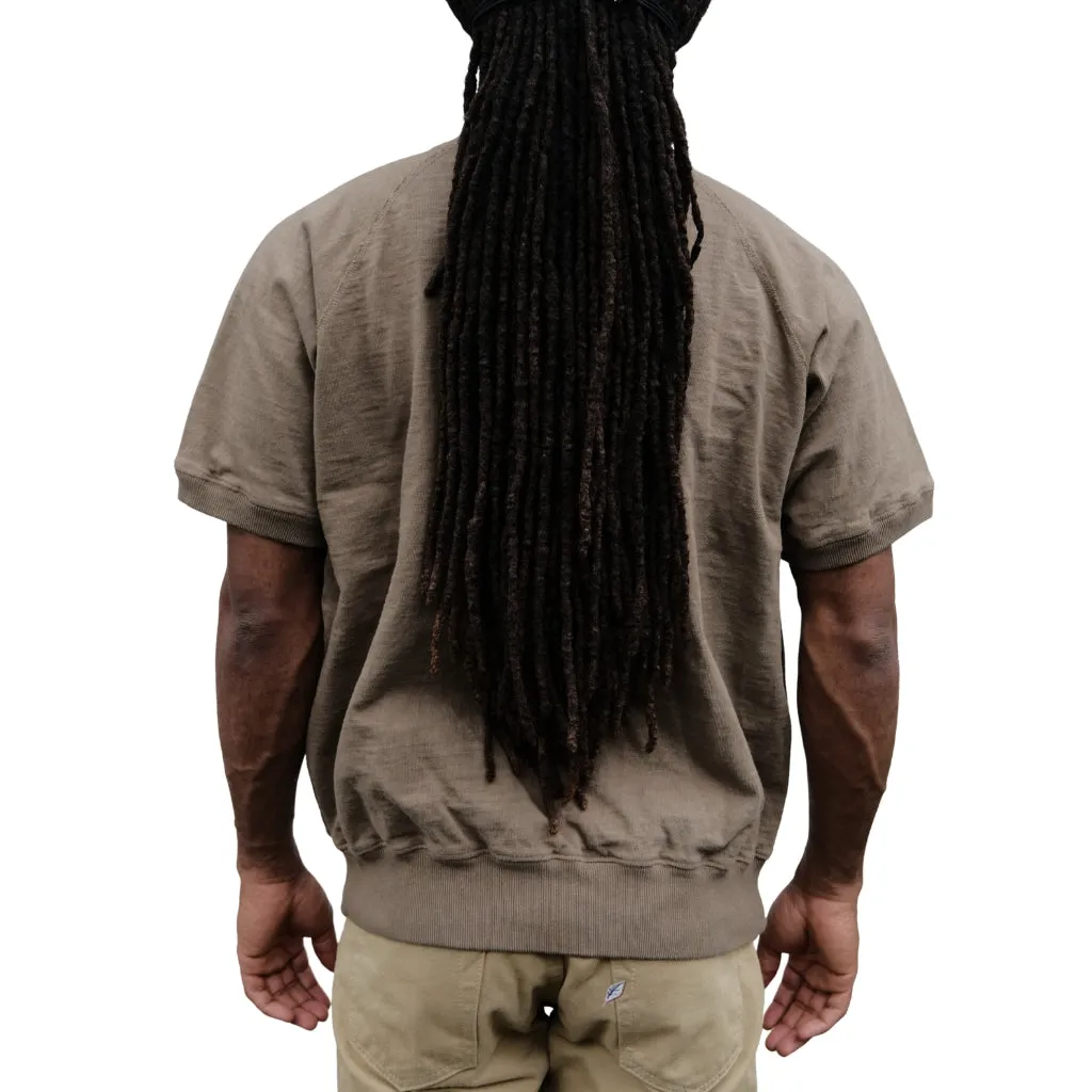 Omoto Denim Heavy Gauge Nep Tee (Olive) sold by Okayama Denim product image thumbnail 2