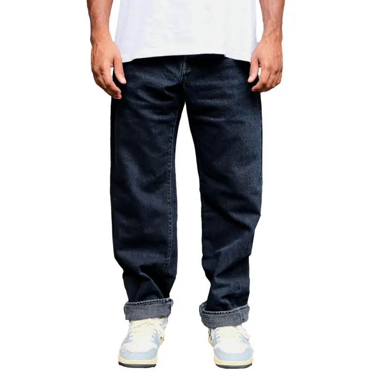 Omoto Denim 0815BCH 13.5oz. Sumi Overdyed Selvedge Jeans (Loose Straight) made by OMOTO DENIM