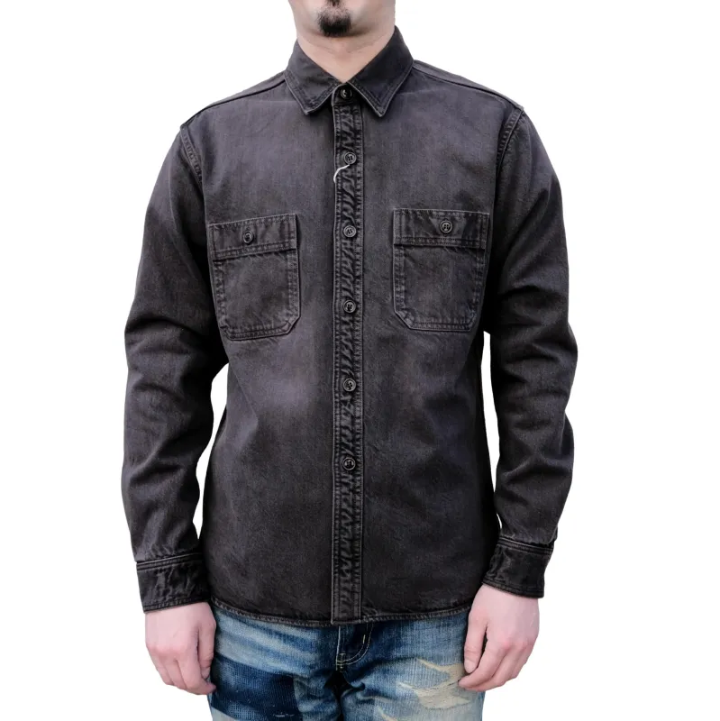 Studio D'Artisan "Kasane no Irome" Bengara x Black Work Shirt made by Studio D'Artisan