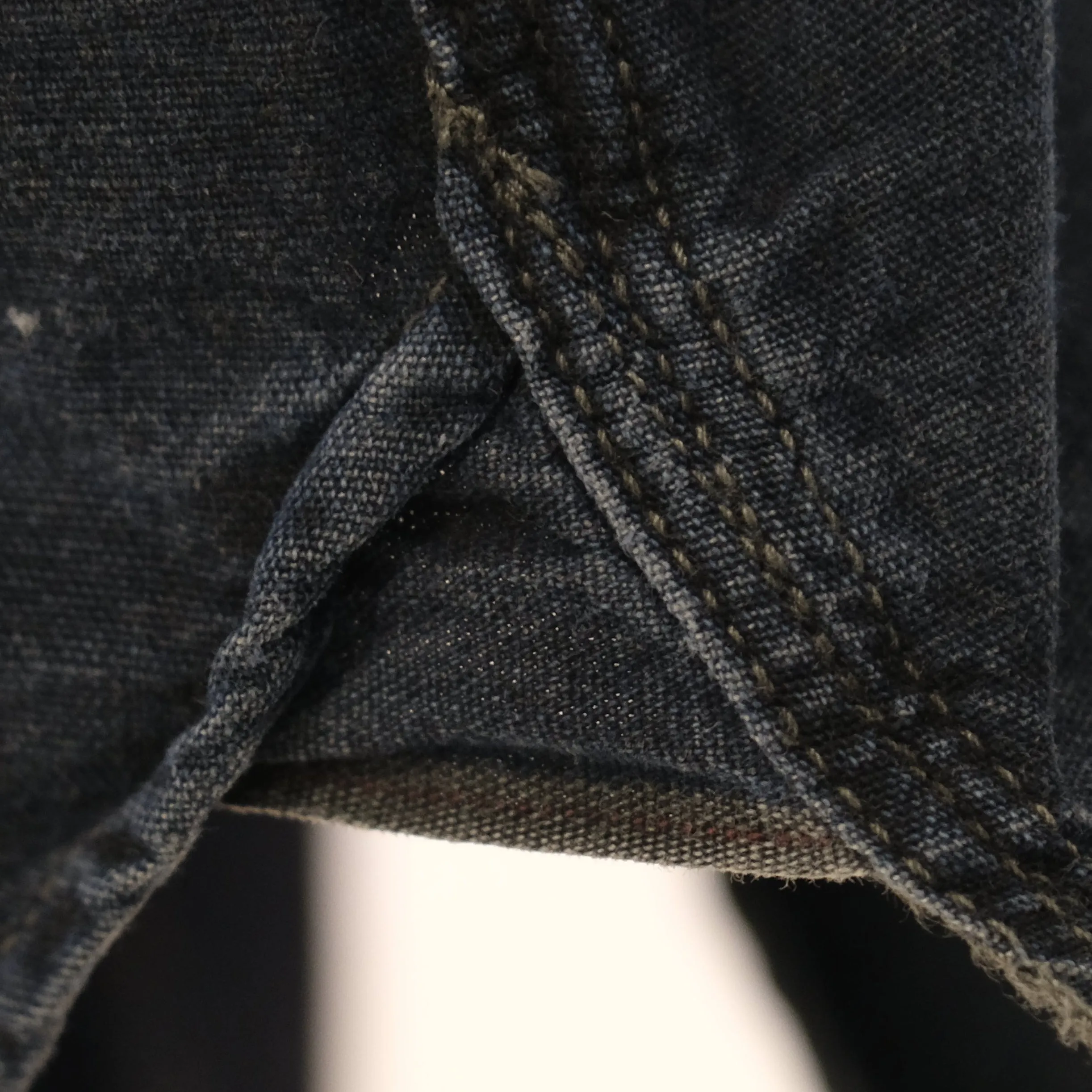 Omoto Denim Sumi Overdyed Indigo Selvedge Work Shirt sold by Okayama Denim product image thumbnail 5