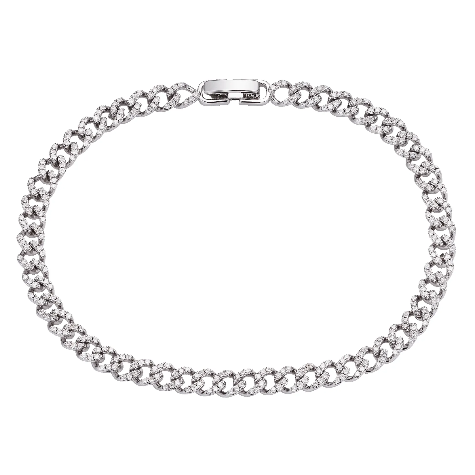 The Iced Cuban Bracelet - Silver sold by Ralph Christian