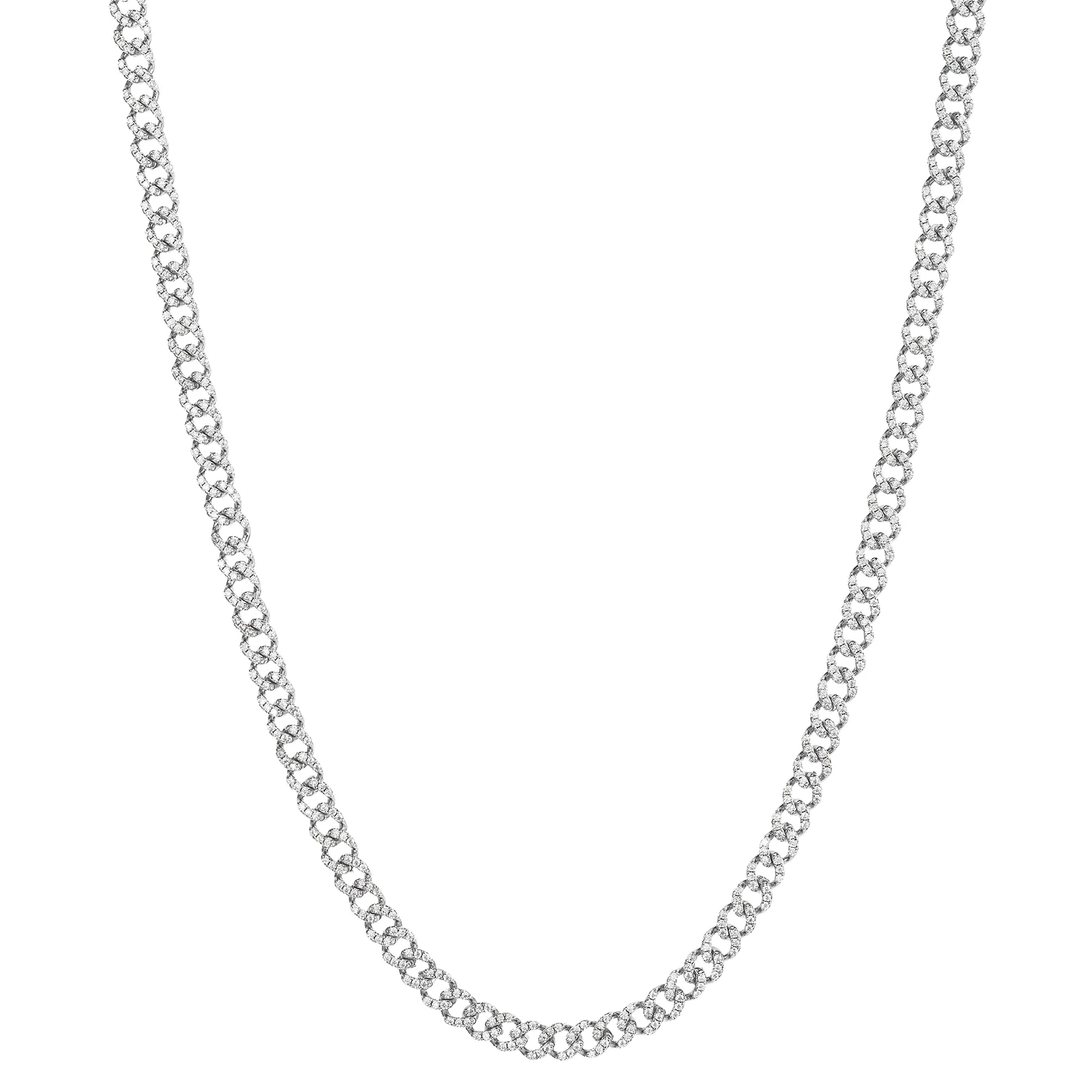 The Iced Cuban Necklace - Silver sold by Ralph Christian