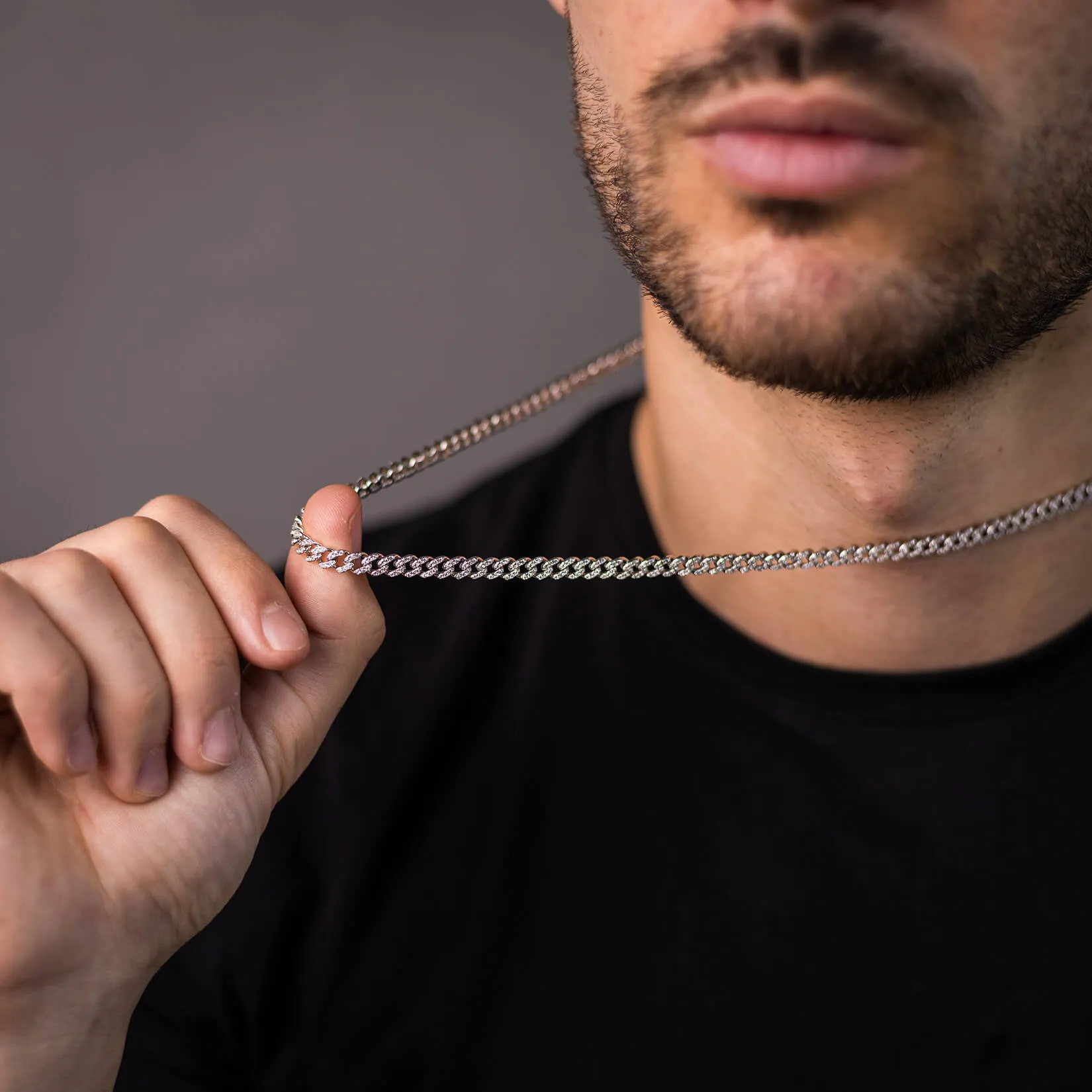 The Iced Cuban Necklace - Silver sold by Ralph Christian product image thumbnail 3