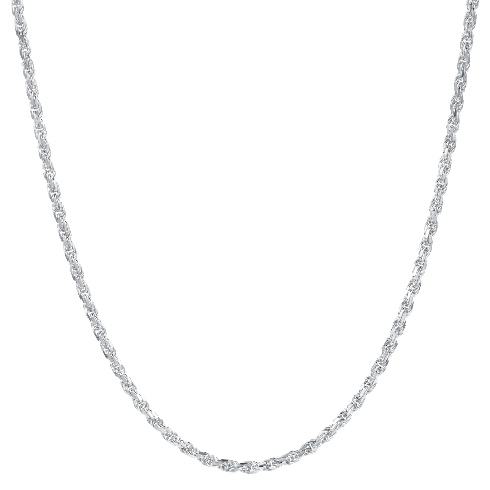 The Silver Rope Necklace - Italian Collection sold by Ralph Christian