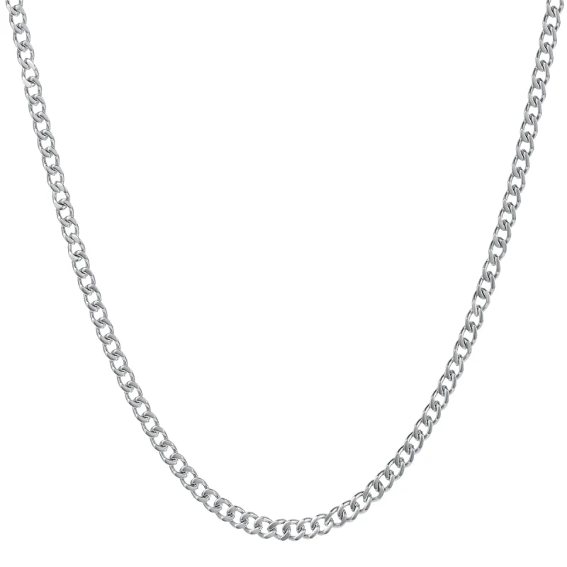 The Silver Cuban Necklace - Essentials Collection sold by Ralph Christian