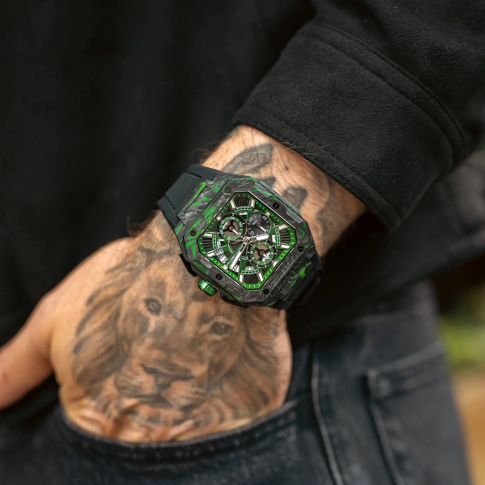 The Vanguard Carbon Chrono - Emerald Shadow sold by Ralph Christian product image thumbnail 4