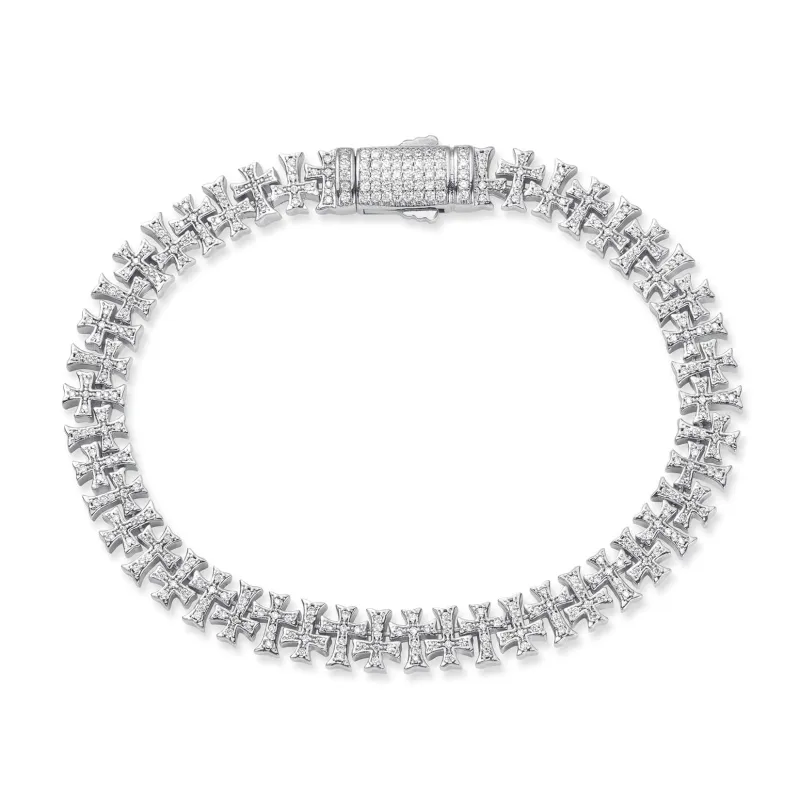 The Iced Creed Bracelet - Silver made by Ralph Christian