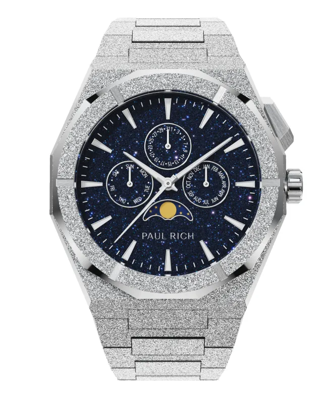 Moonphase Frosted Star Dust II Silver sold by Paul Rich