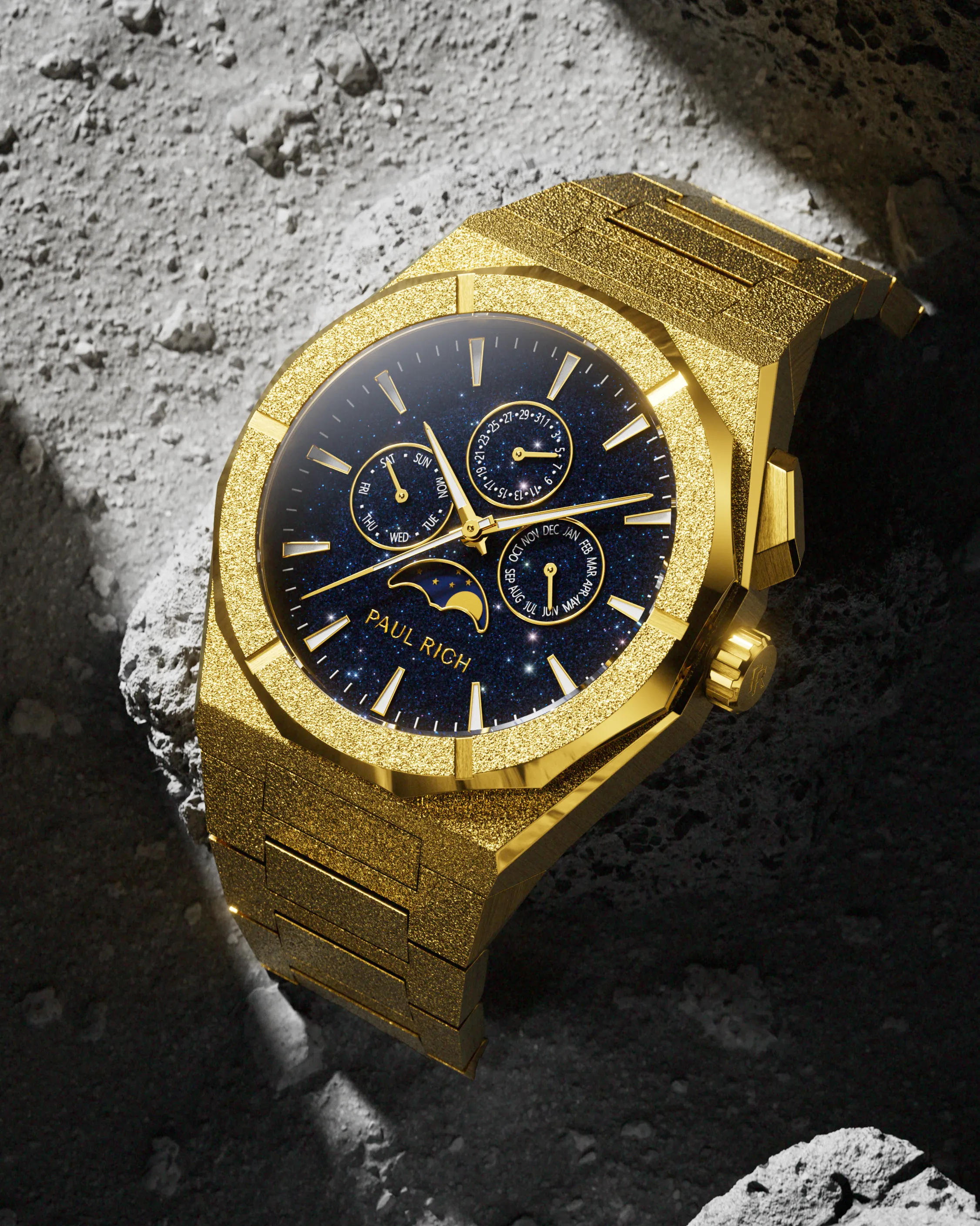 Moonphase Frosted Star Dust II Gold sold by Paul Rich product image thumbnail 4