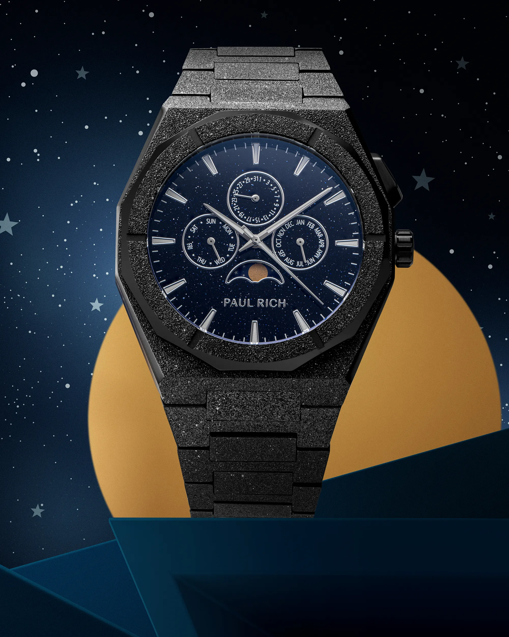 Moonphase Frosted Star Dust II Black sold by Paul Rich product image thumbnail 4