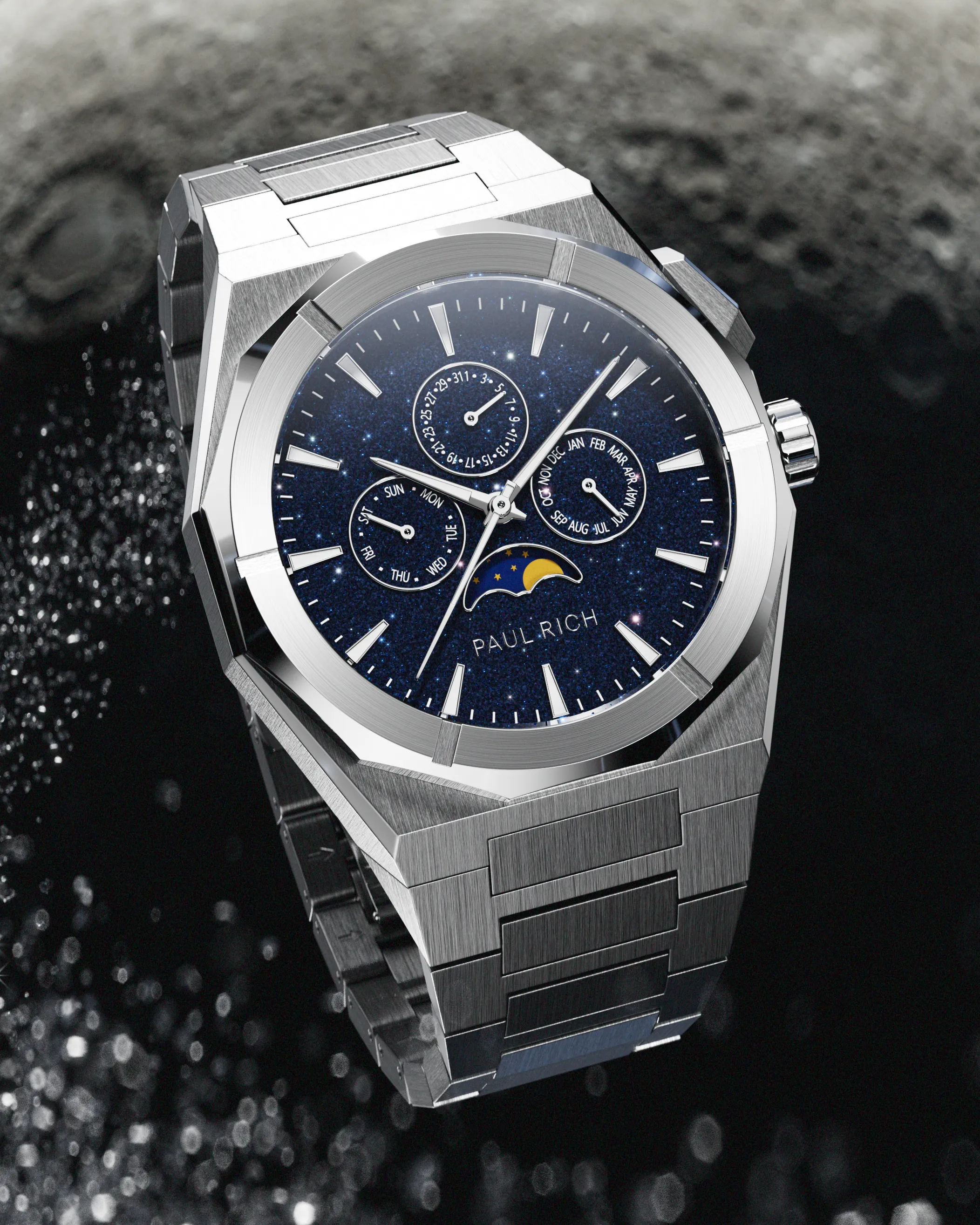 Moonphase Star Dust II Silver sold by Paul Rich product image thumbnail 5