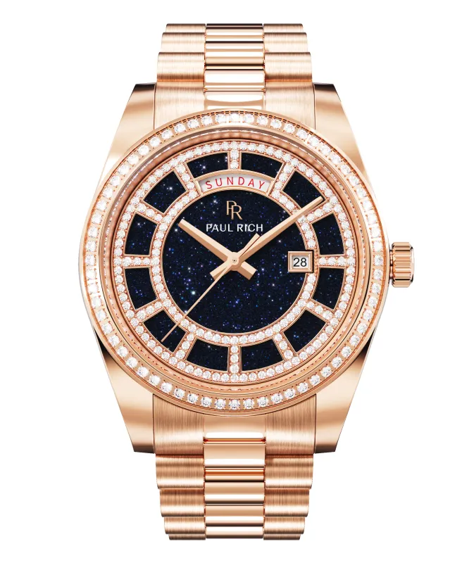 Crown Legacy Rose Gold - Aventurine Blue sold by Paul Rich