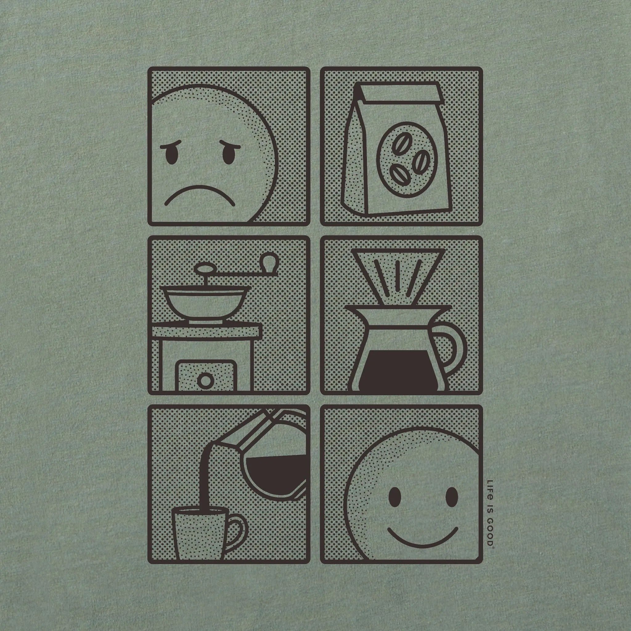 Men's Making Coffee Short Sleeve Tee sold by Life is Good product image thumbnail 5