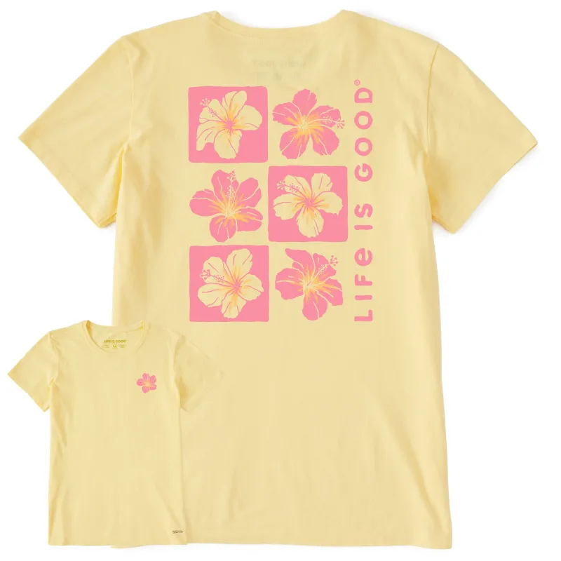Women's Six Hibiscus Short Sleeve Crusher Tee sold by Life is Good