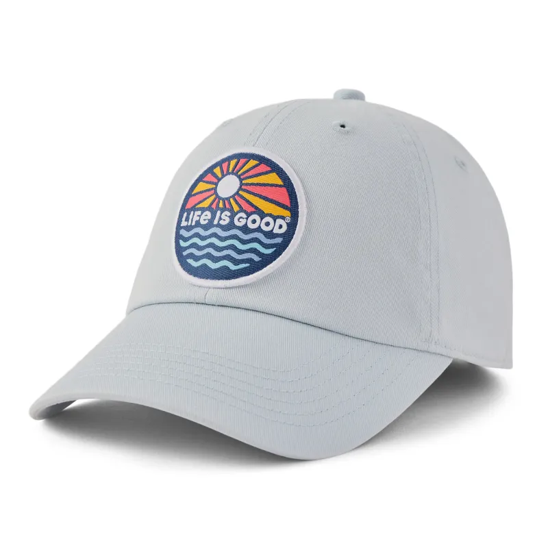 Adult Unisex Sunset Waves Patch Chill Cap sold by Life is Good