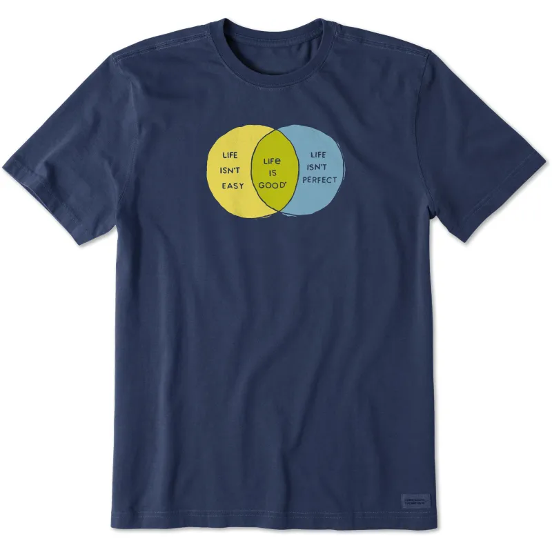 Men's Life Isn't a Venn Diagram Short Sleeve Tee sold by Life is Good