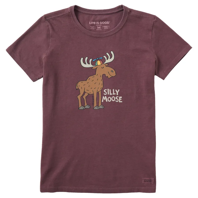 Women's Silly Moose Short Sleeve Crusher Tee made by Life is Good