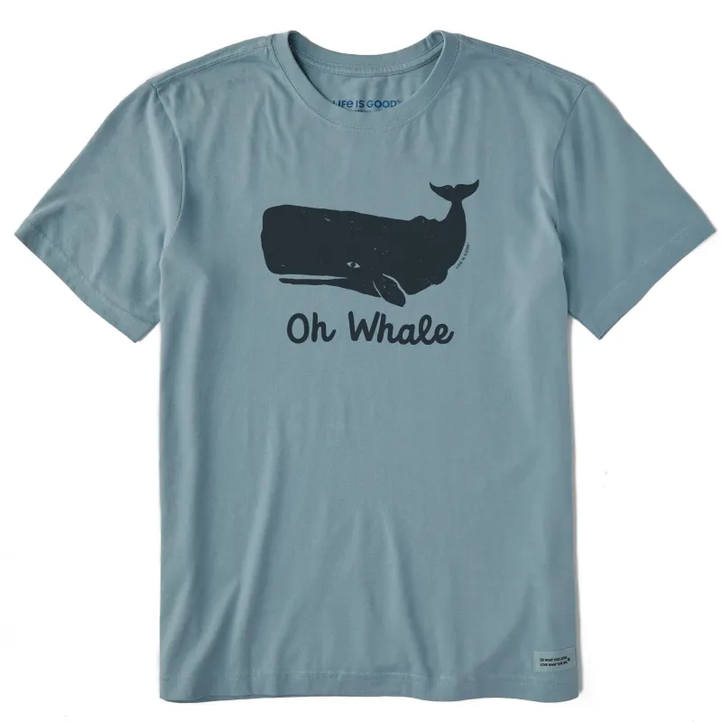 Men's Oh Whale Short Sleeve Crusher Tee sold by Life is Good