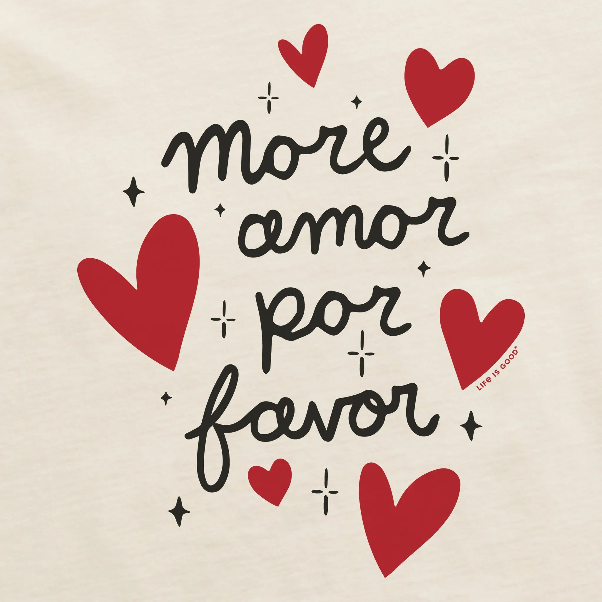 Women's Mor Amor Por Favor Crusher-LITE Shrunken Tee sold by Life is Good product image thumbnail 2