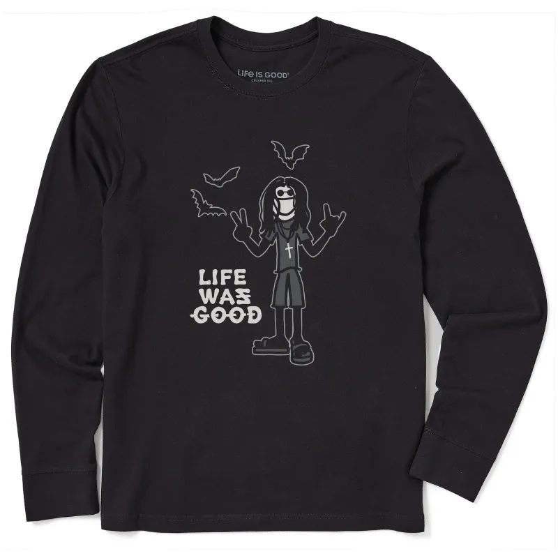 Men's Heavy Metal Life Was Good Long Sleeve Crusher Tee sold by Life is Good