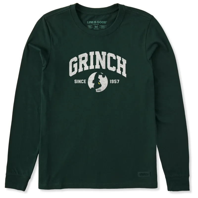 Women's Grinch Arch Long Sleeve Crusher Tee made by Life is Good