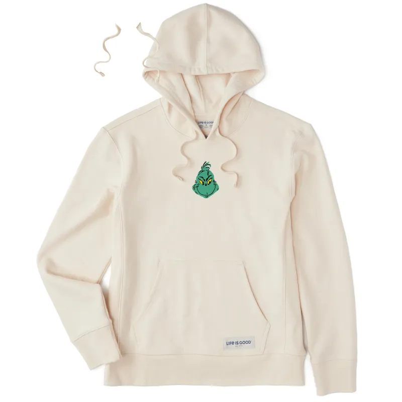 Women's Grinch Mini Face Simply True Fleece Hoodie sold by Life is Good