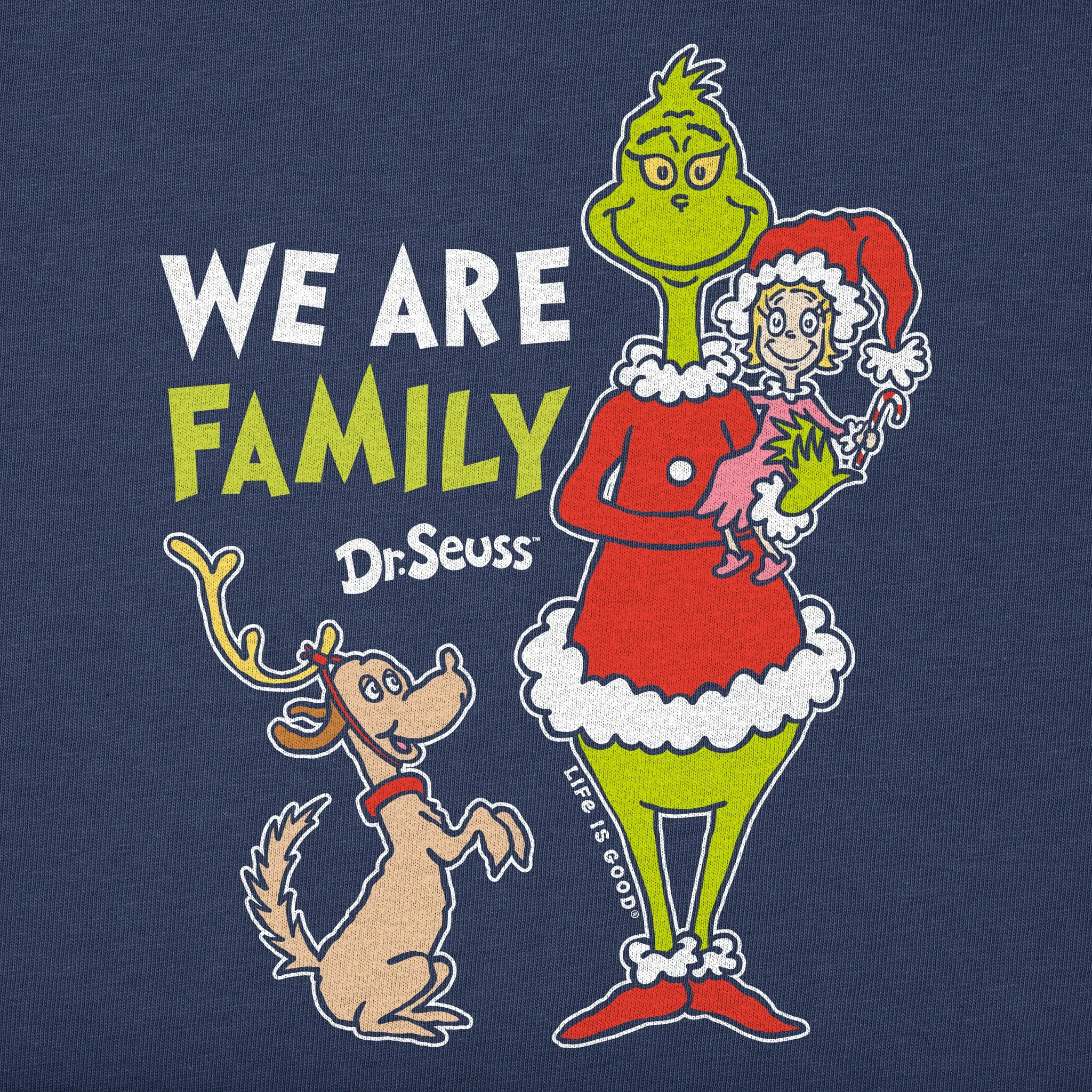 Women's We Are Family Grinch Long Sleeve Crusher Tee sold by Life is Good product image thumbnail 2