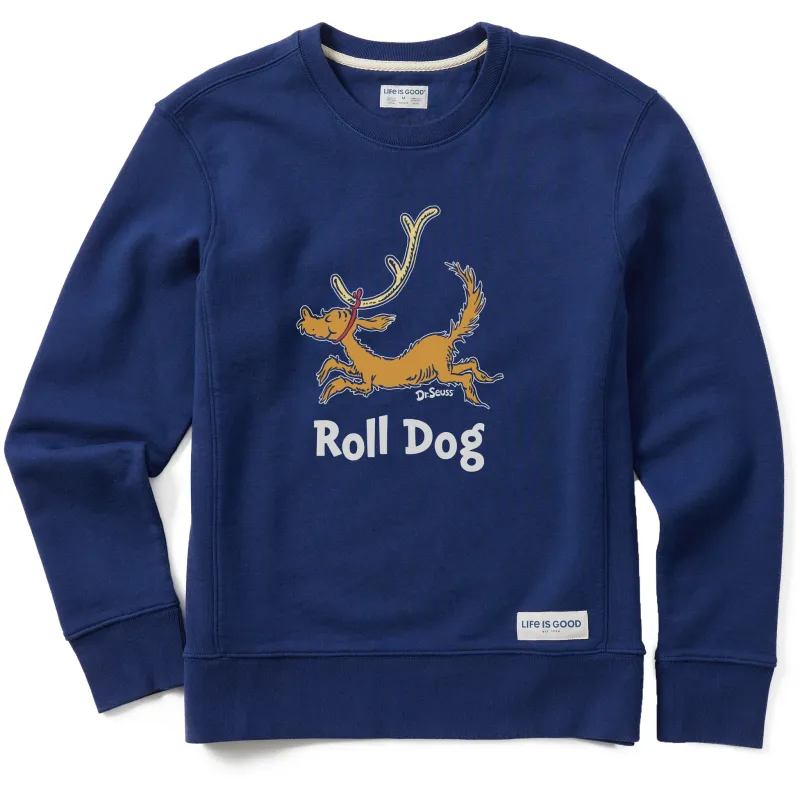 Women's Roll Dog Max Simply True Fleece Crew sold by Life is Good