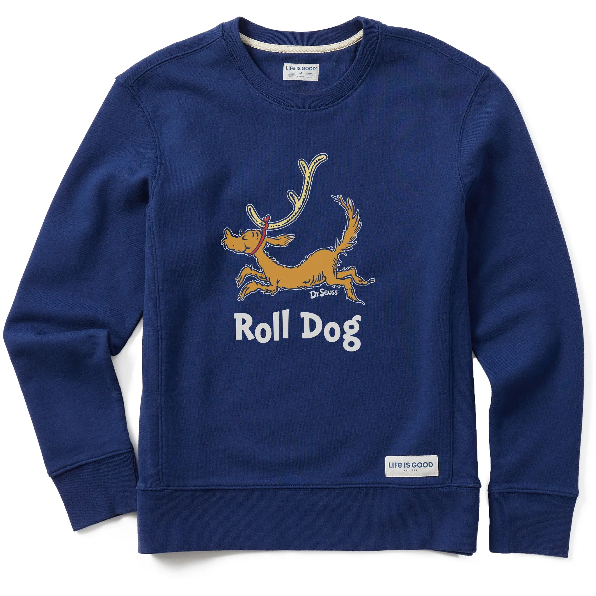 Women's Roll Dog Max Simply True Fleece Crew sold by Life is Good