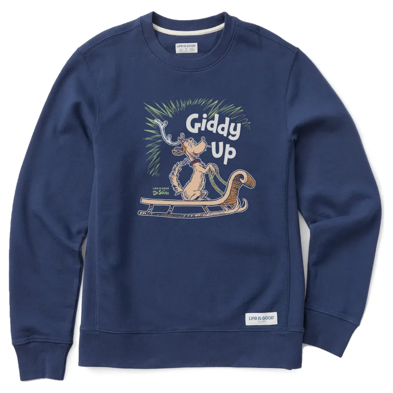 Men's Giddy Up Max Simply True Fleece Crew sold by Life is Good