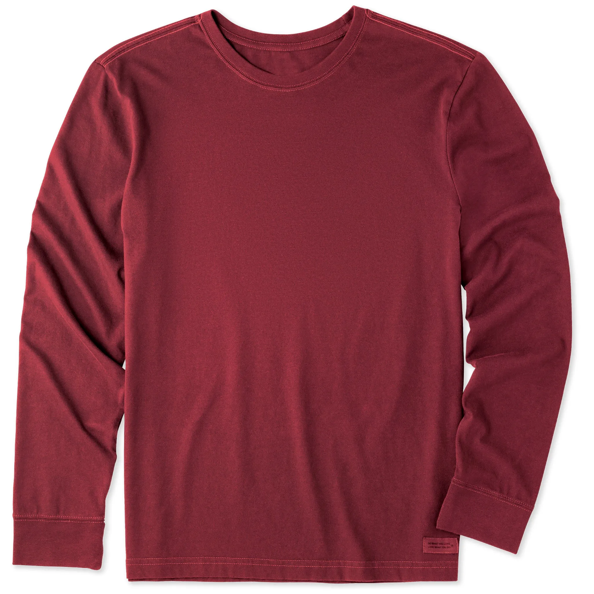 Men's Solid Long Sleeve Crusher Tee sold by Life is Good