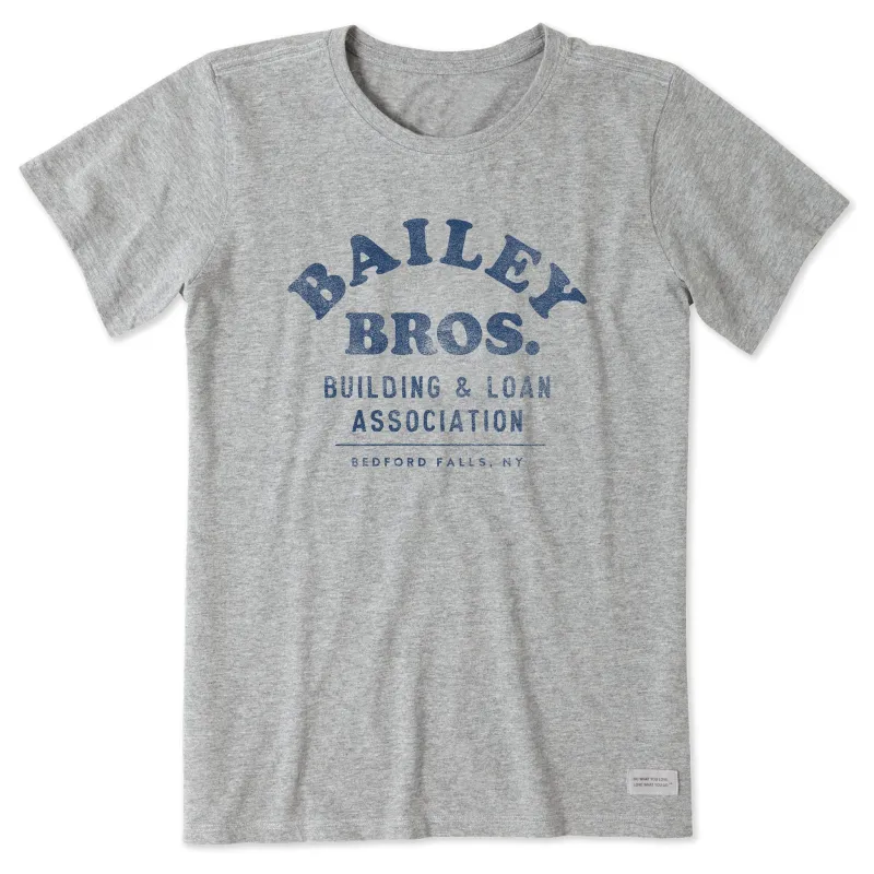 Women's Bailey Bros. Building & Loan Assoc. Short Sleeve Crusher Tee sold by Life is Good