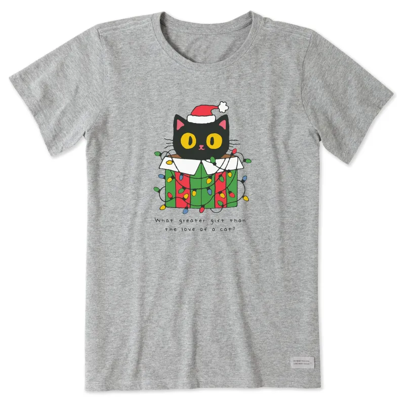 Women's Gift of a Cat Box Short Sleeve Crusher Tee made by Life is Good