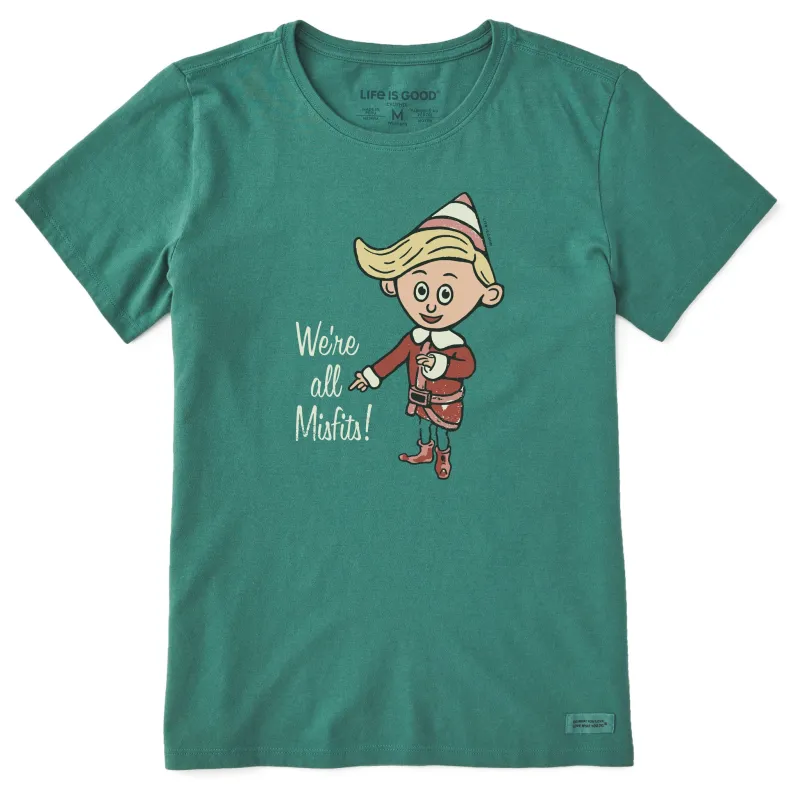 Women's We're All Misfits! Short Sleeve Crusher Tee sold by Life is Good