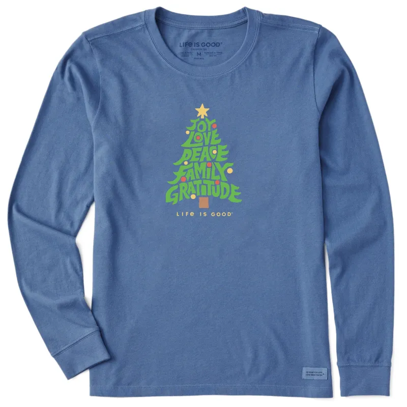 Women's Positive Tree Long Sleeve Crusher Tee sold by Life is Good