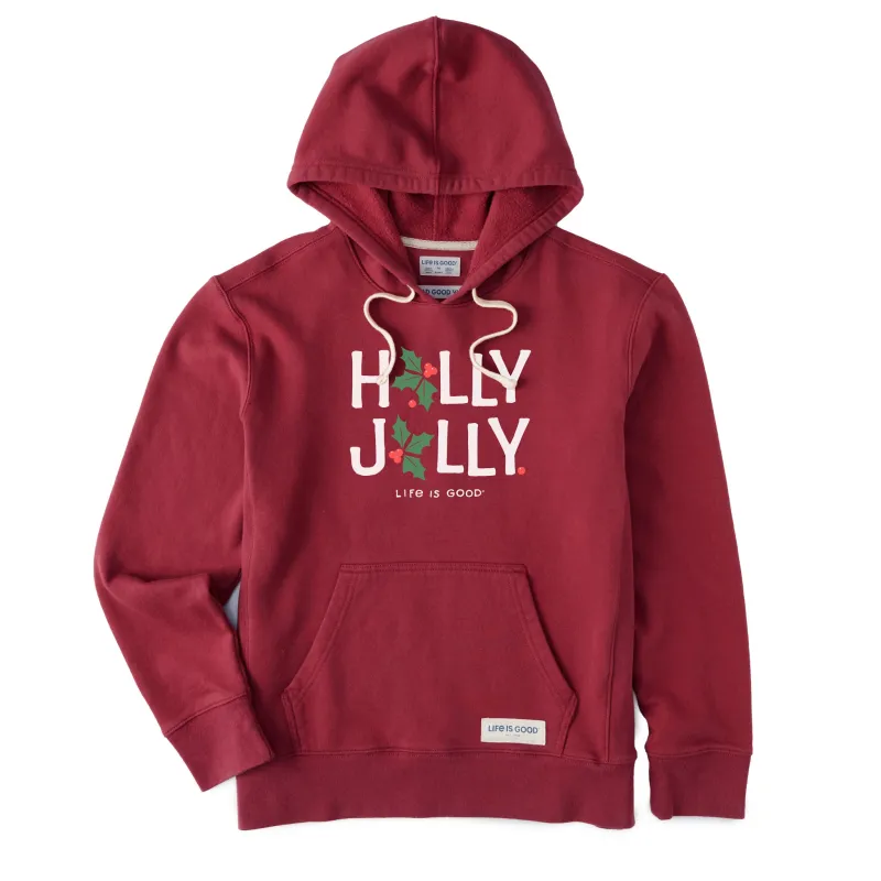 Women's Holly Jolly Simply True Fleece Hoodie sold by Life is Good