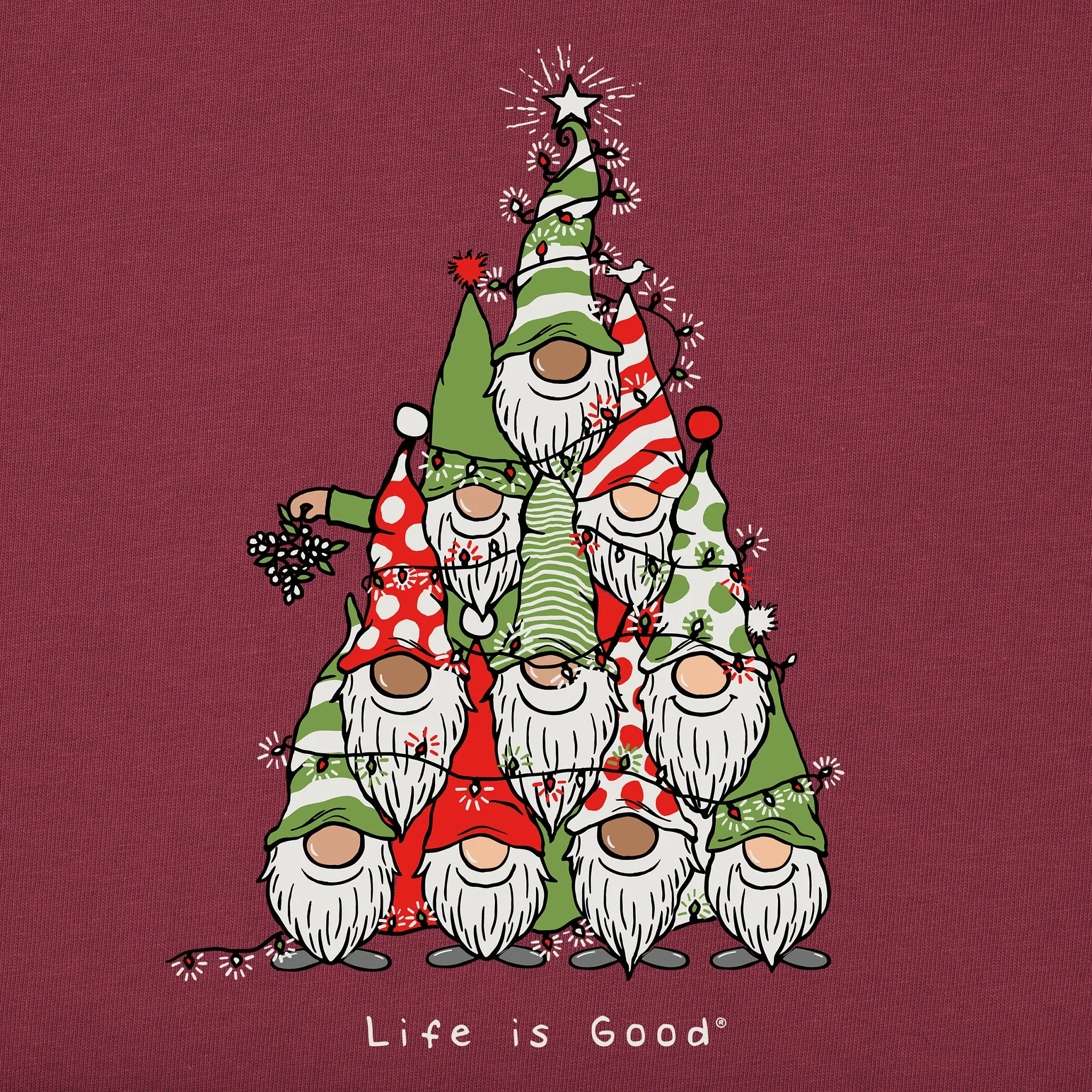 Women's Gnome Tree Simply True Fleece Crew sold by Life is Good product image thumbnail 2