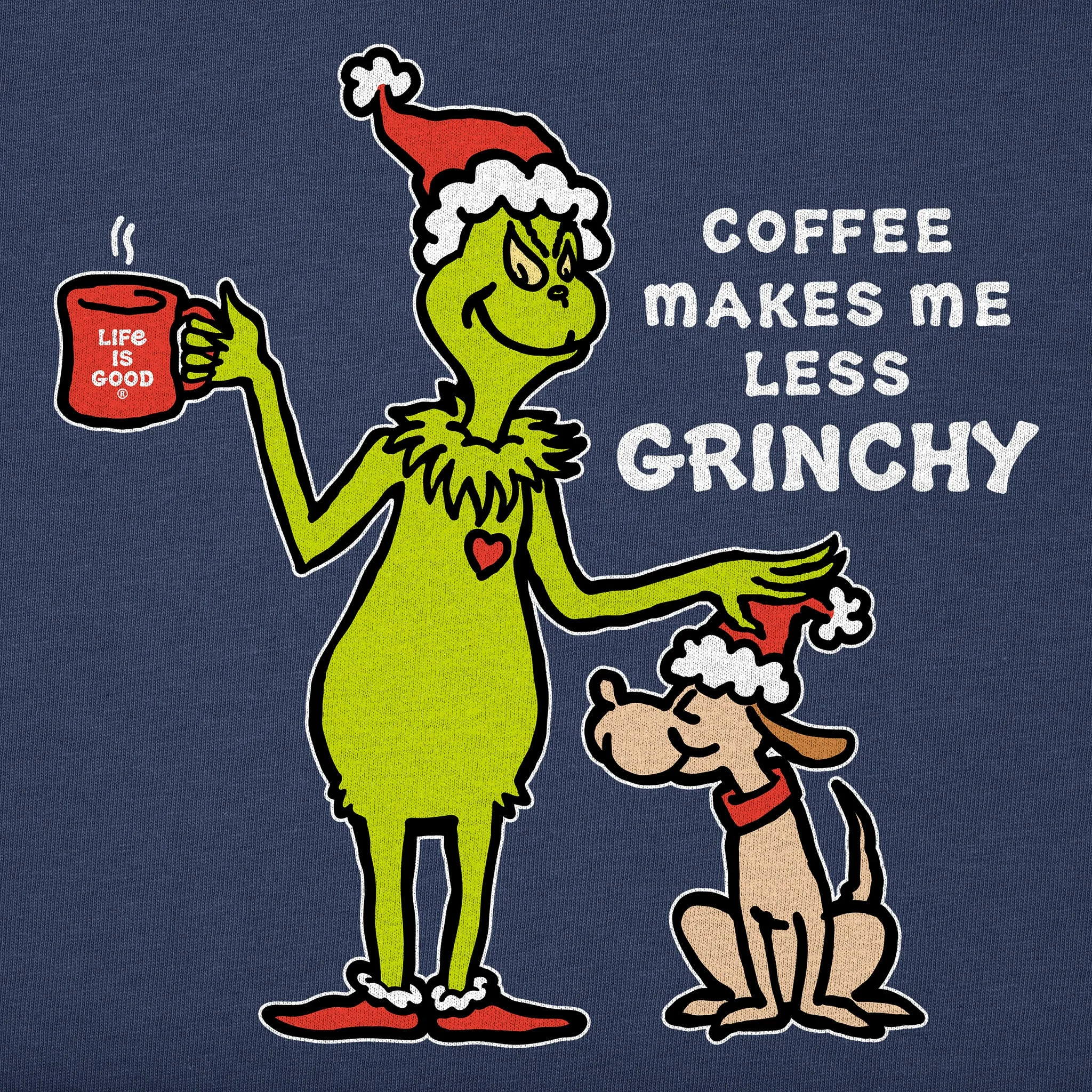 Women's Less Grinchy Coffee Simply True Fleece Crew sold by Life is Good product image thumbnail 4