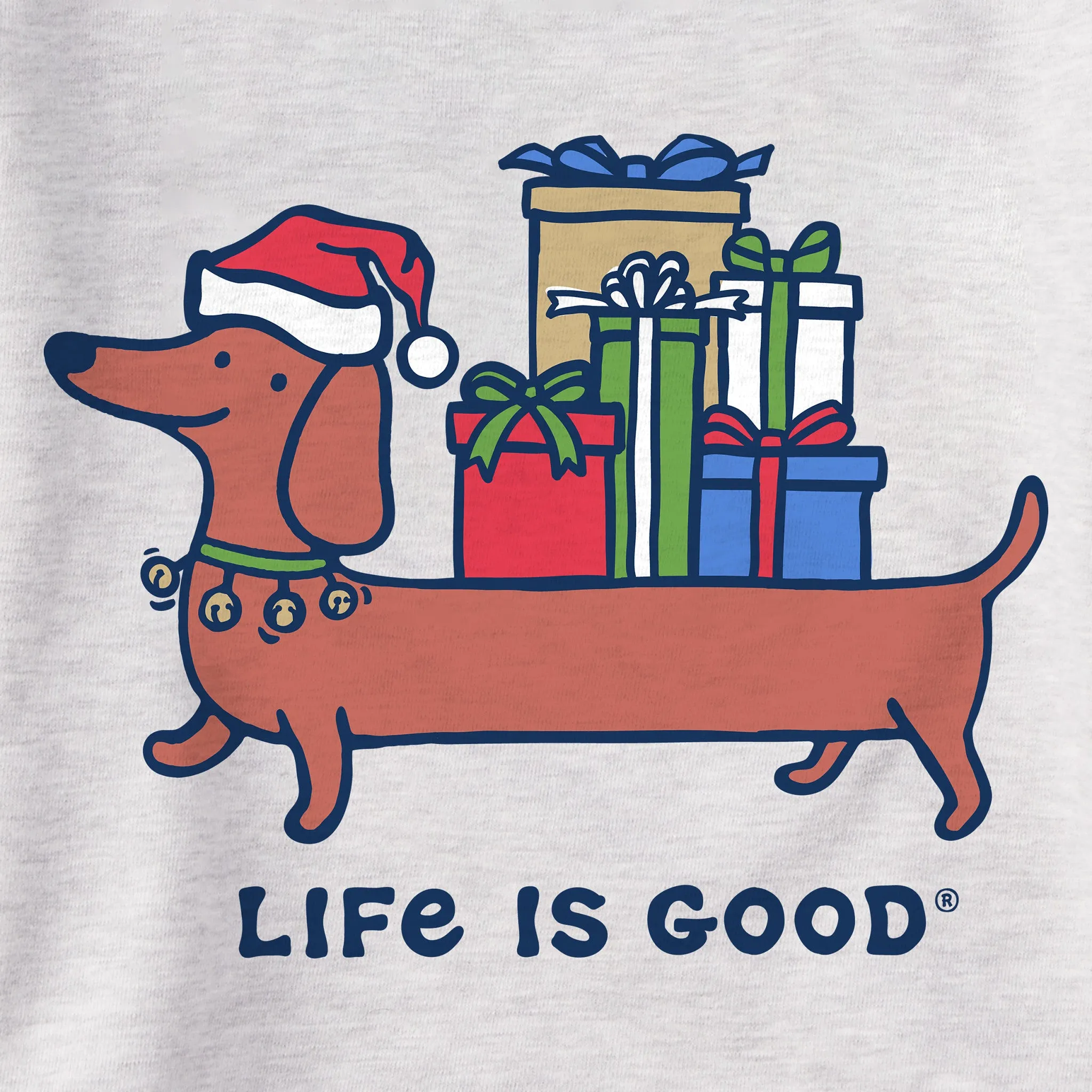 Women's Christmas Dachshund Simply True Fleece Hoodie sold by Life is Good product image thumbnail 2