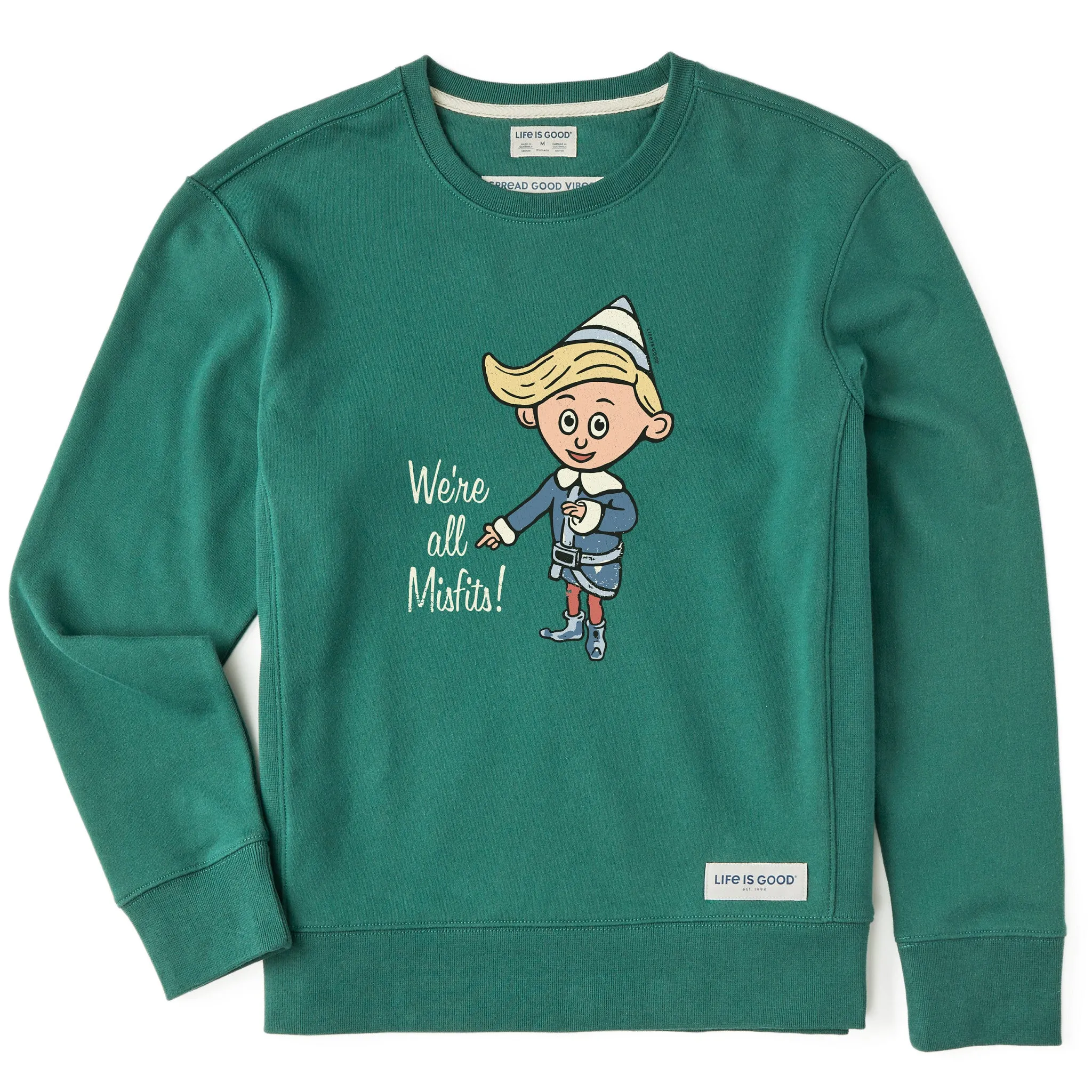 Women's We're All Misfits! Simply True Fleece Crew sold by Life is Good product image thumbnail 3