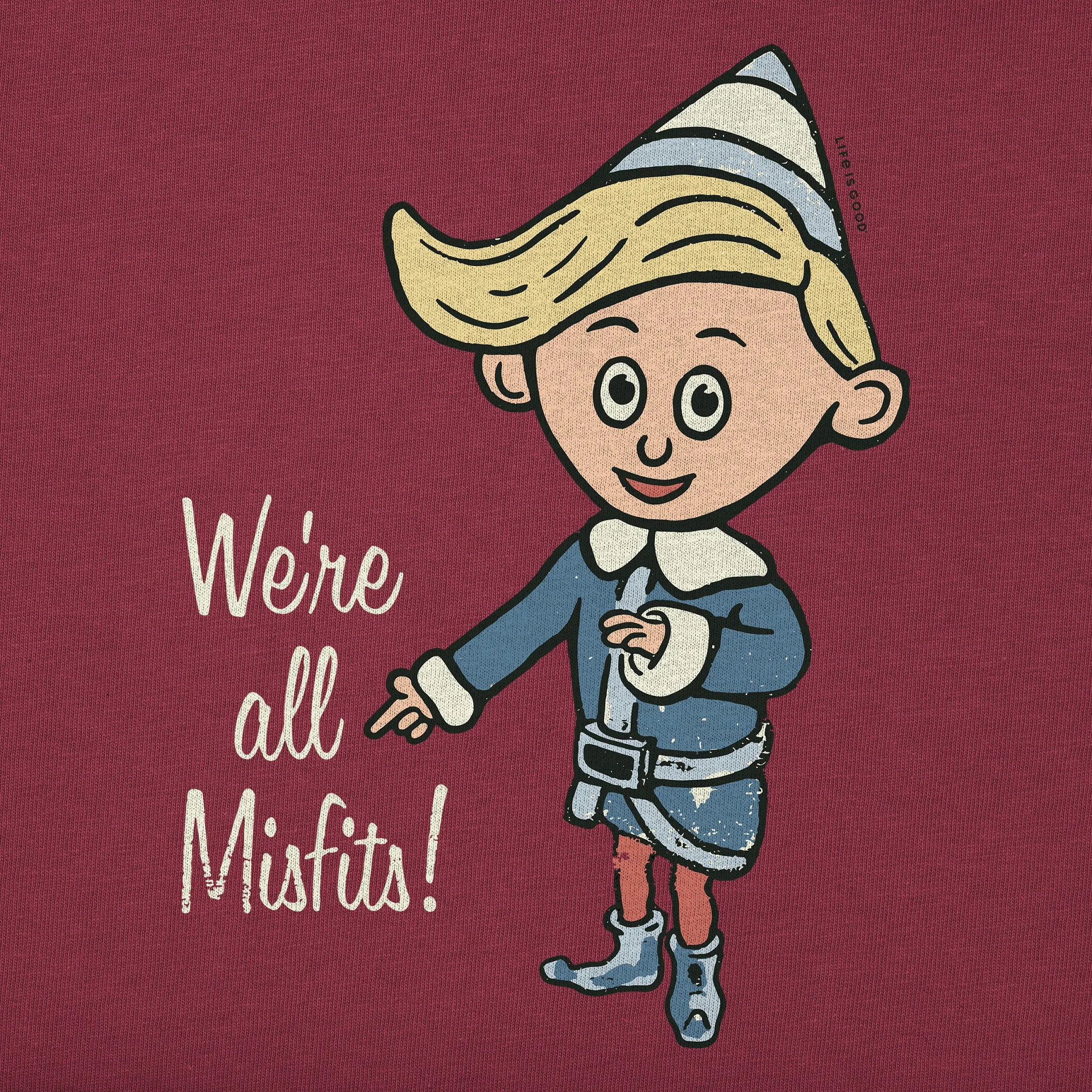 Women's We're All Misfits! Simply True Fleece Crew sold by Life is Good product image thumbnail 2