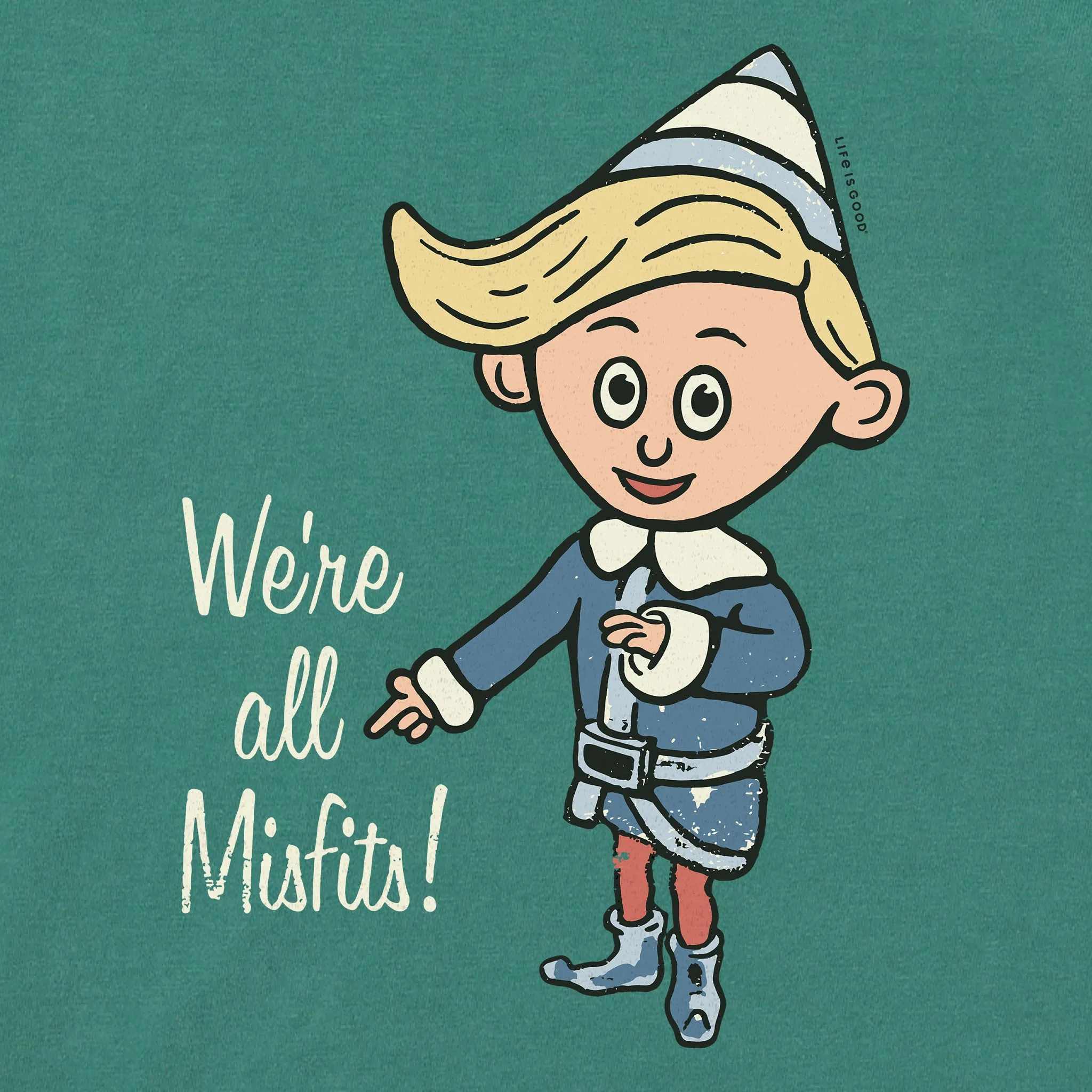 Women's We're All Misfits! Simply True Fleece Crew sold by Life is Good product image thumbnail 4