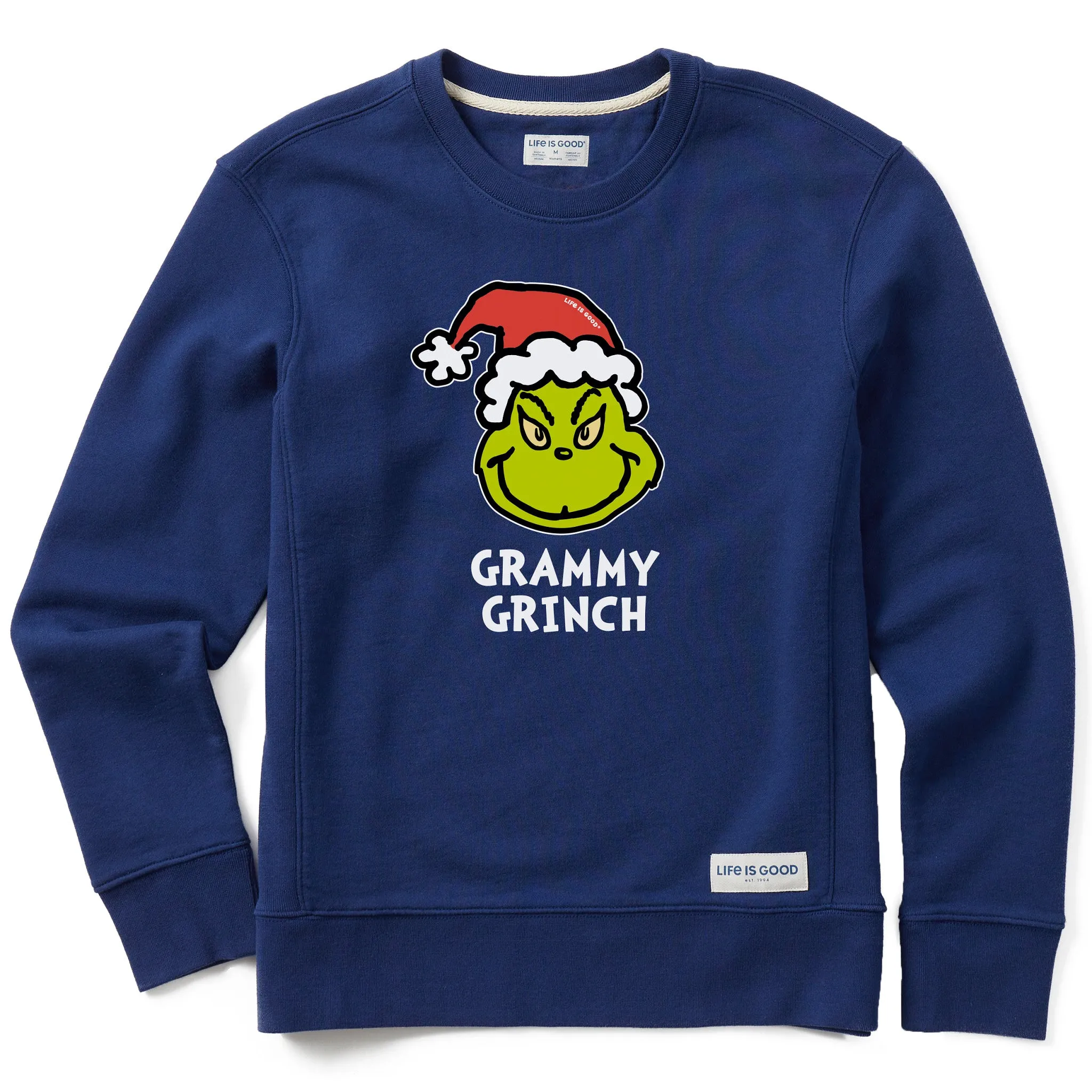 Women's Grammy Grinch Simply True Fleece Crew sold by Life is Good
