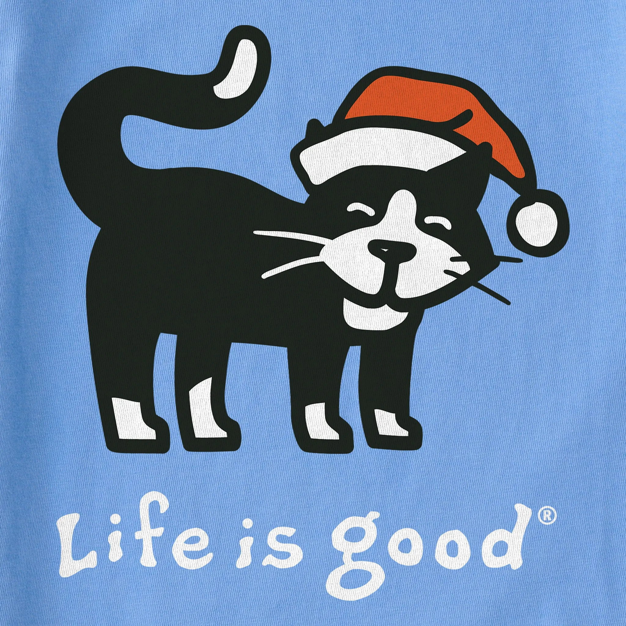 Women's Santa Cat Simply True Fleece Hoodie sold by Life is Good product image thumbnail 2