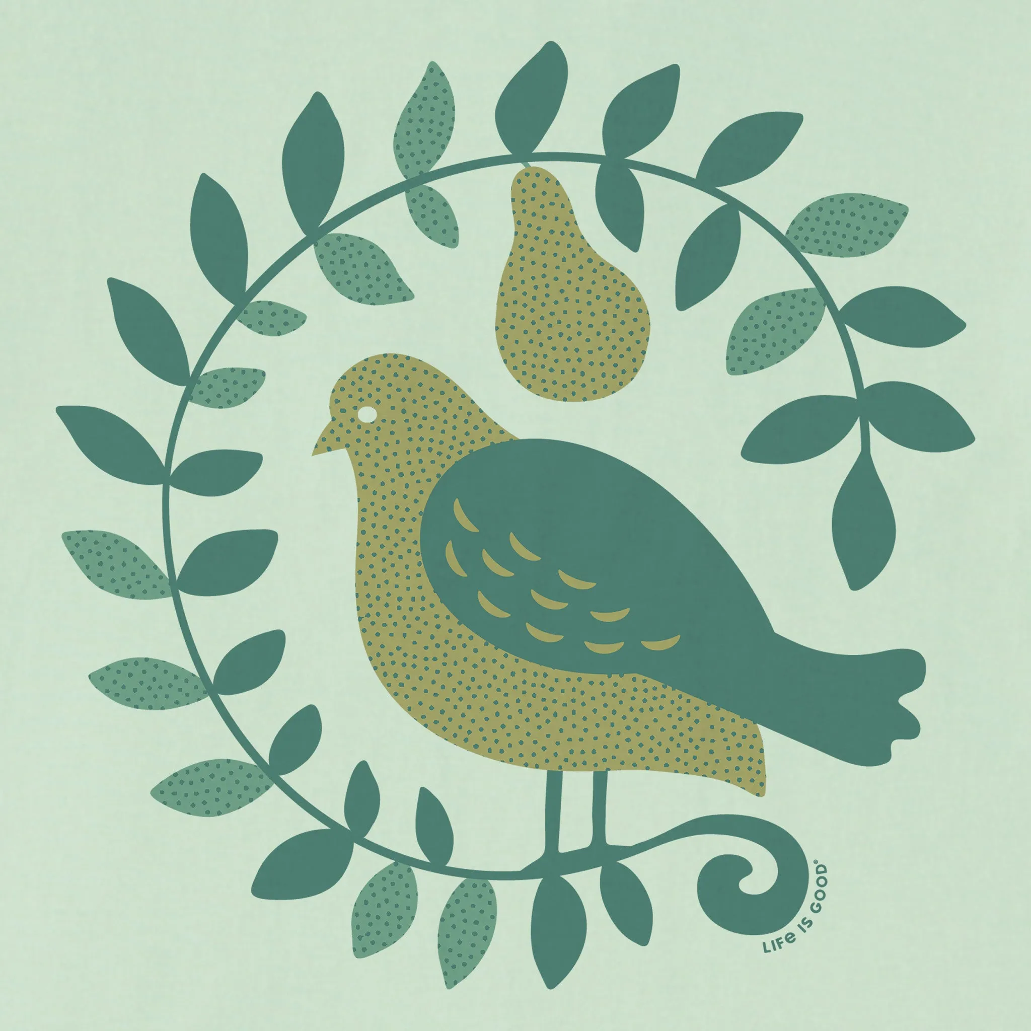 Women's Partridge & the Pear Short Sleeve Crusher Vee sold by Life is Good product image thumbnail 2