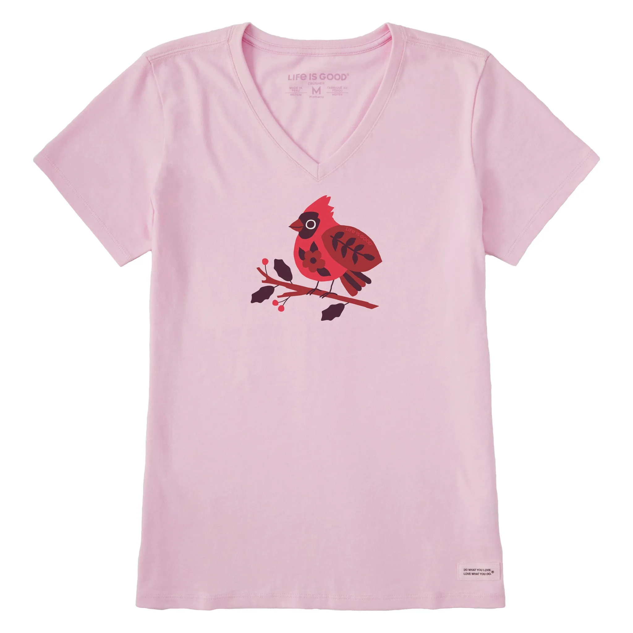 Women's Chubby Cardinal Short Sleeve Crusher Vee sold by Life is Good